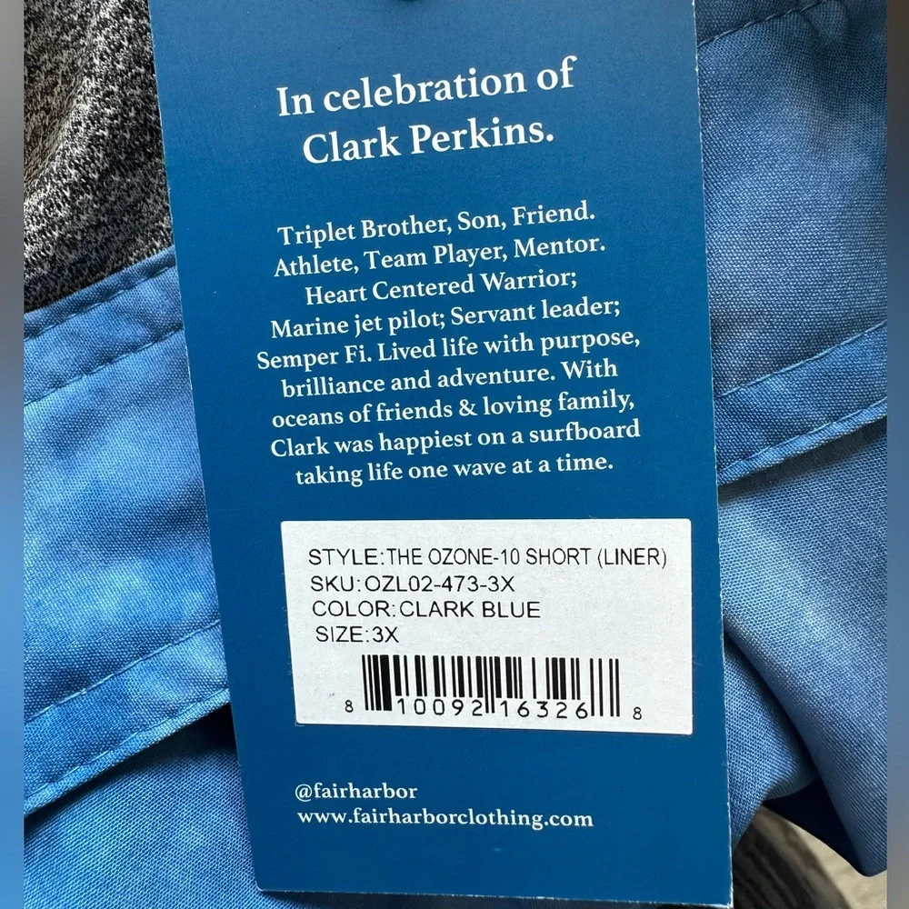 Fair Harbor Lined Swim Trunks In Clark Blue
